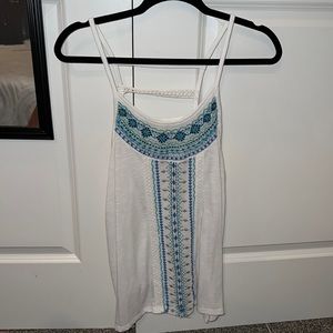 White dress tank top